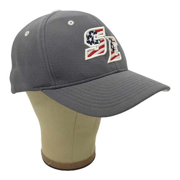 Marucci SE Patch Baseball Fitted L/XL Gray Cap Trucker Flexfit Hat Embroidered - Picture 3 of 13